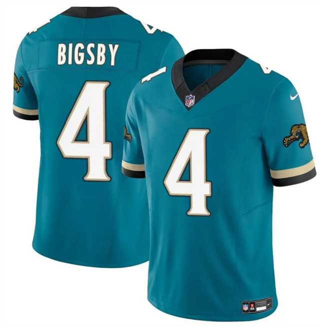 Men & Women & Youth Jacksonville Jaguars #4 Tank Bigsby Teal 2024 F.U.S.E. Prowler Throwback Vapor Limited Stitched Jersey Dzhi,We sell and wholesale Men & Women & Youth Jacksonville Jaguars #4 Tank Bigsby Teal 2024 F.U.S.E. Prowler Throwback Vapor Limited Stitched Jersey Dzhi on line form chian!